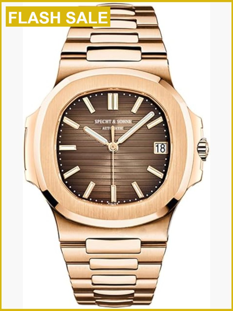 Men's Automatic Watch Stainless Steel Sapphire Crystal 50m Waterproof